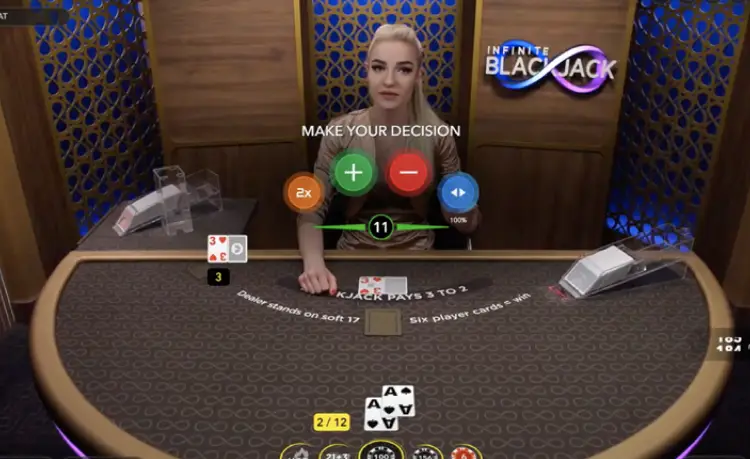 Infinite Blackjack by Evolution official game cover
